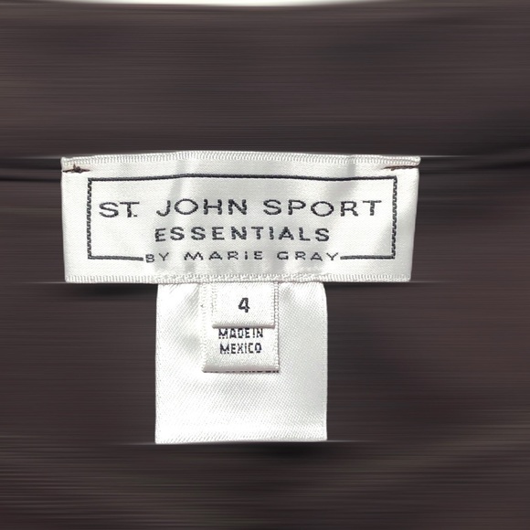 EUC St. John By Marie Gray Brown Career Pants Sz 4 - Picture 8 of 10